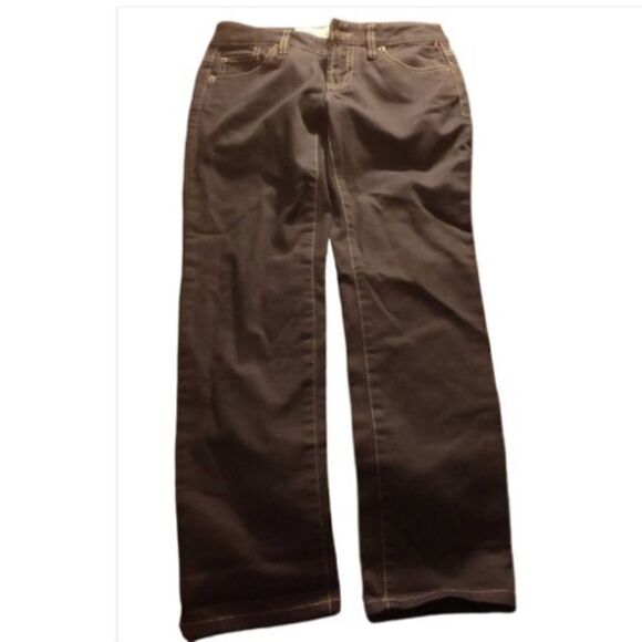 Loft black slim cropped jeans, sits lowest on the waist 33 inches length, nwt - Picture 1 of 5